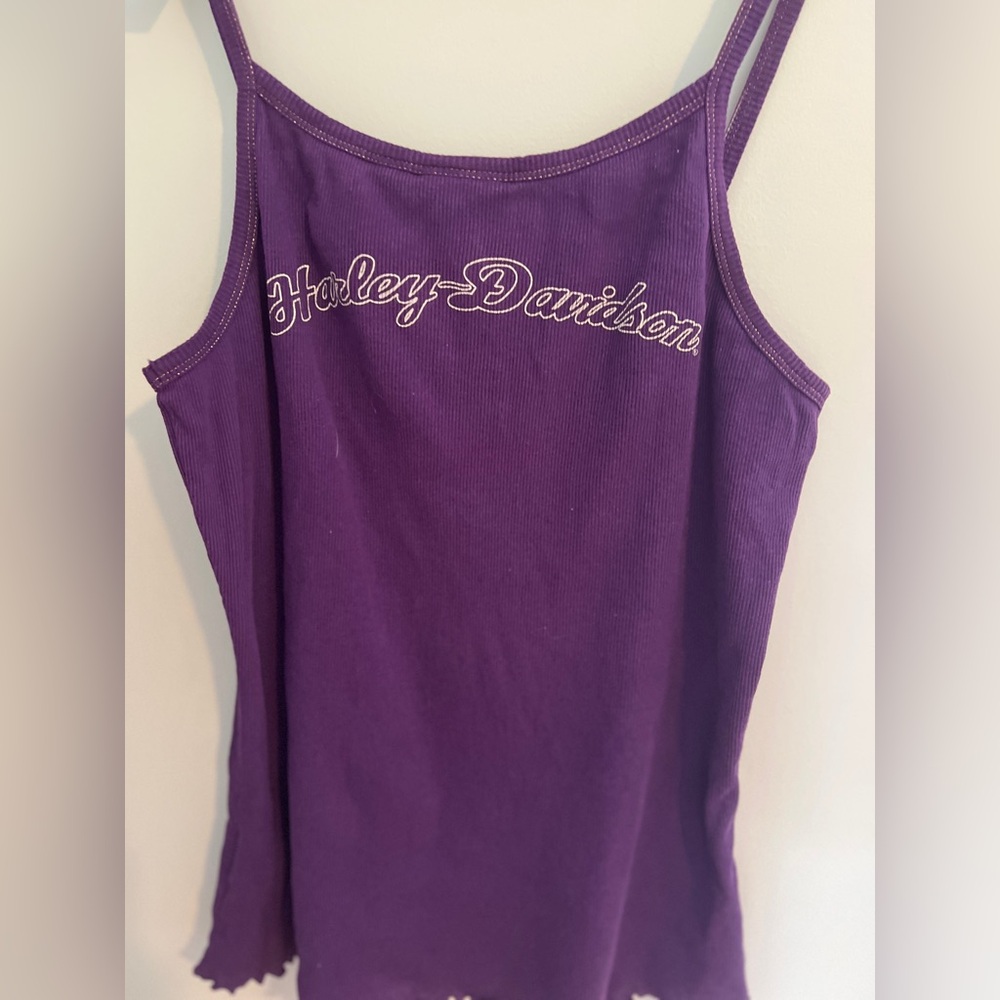 Harley-Davidson purple tank top L - Picture 3 of 8